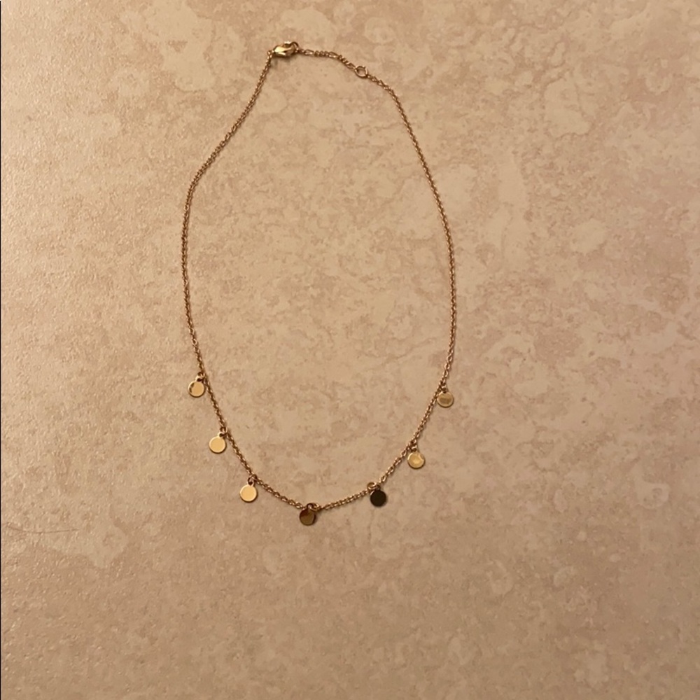 Brandy Melville Gold Mirror Charm Necklace